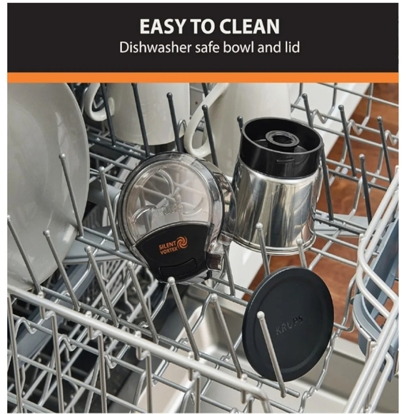 Krups Black and Silver Coffee Grinder NEW - Picture 6 of 11